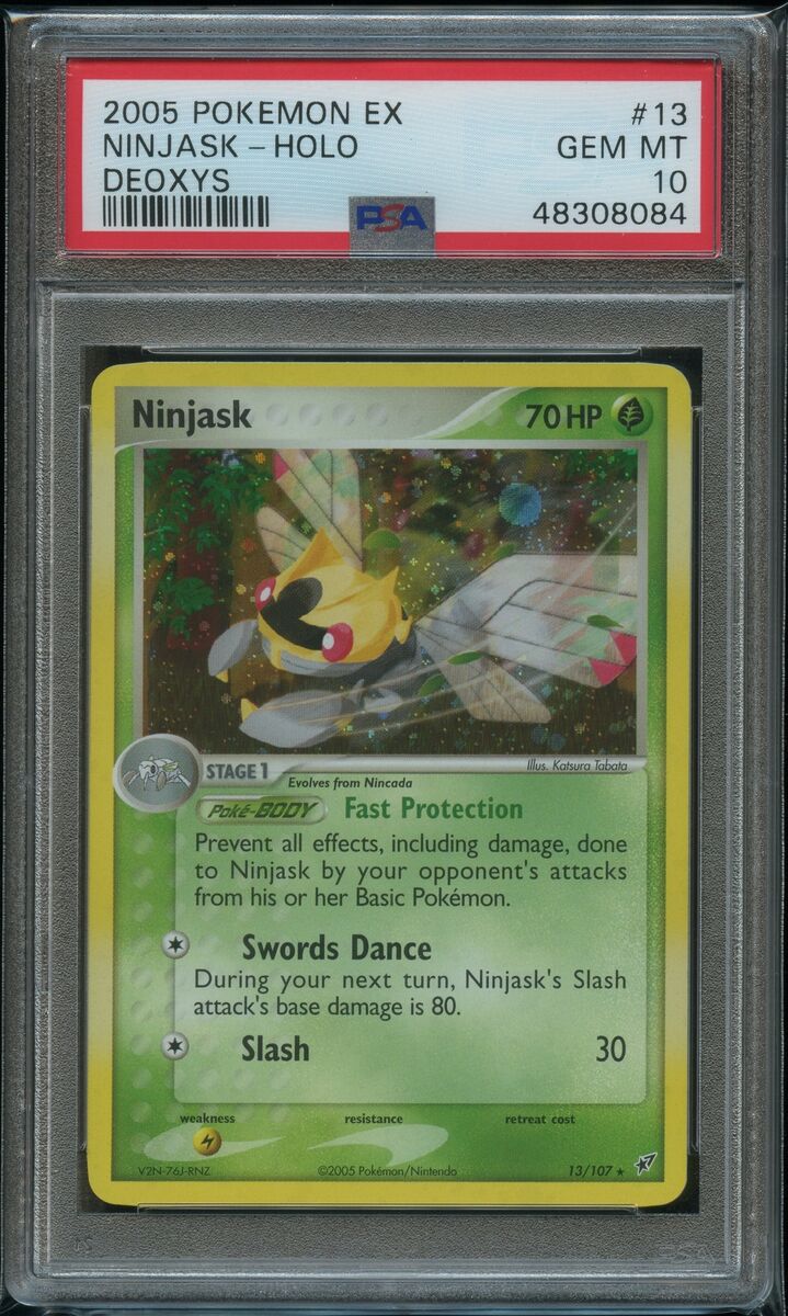 Pokemon Ninjask Holo PSA 10 Gem Mint 13/107 Ex Deoxys | eBay Pokemon Ninjask Holo PSA 10 Gem Mint 13/107 Ex Deoxys | eBay