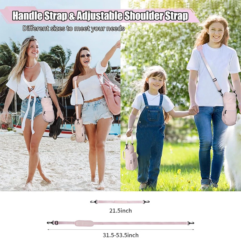 Portabotellas de Agua con Correa para Stanley 40oz Vaso Portavasos Bolsa EE. UU. Foto 4 de 4