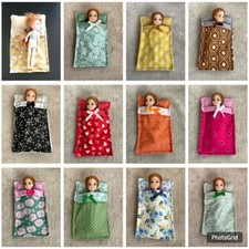❤️SLEEPING BAG ❤️ FITS CHELSEA  & SMALL DOLLS UP TO 6" ❤️FREE UK POSTAGE