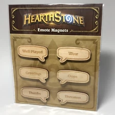 NEW 2019 Blizzard HEARTHSTONE EMOTE MAGNETS Overwatch 2 World Warcraft Blizzcon