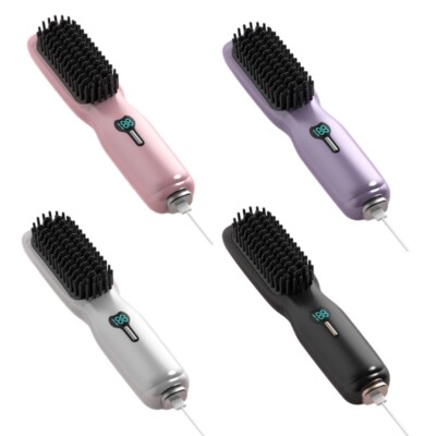 Hair Straightener Brush,Cordless Hair Straightener Comb Hair Straightening Brush