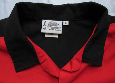 Vintage　CRUISIN USA 　Bowling Shirt XL 🎳 Vintage Cruisin USA Bowling Graphic Shirt Size 3X-Large 2 Tone