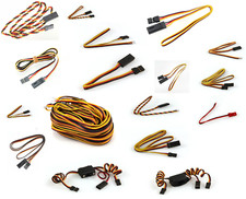 Servo Extension Leads Cables Aileron Extensions Wires Twisted Heavy Duty Y HiTec