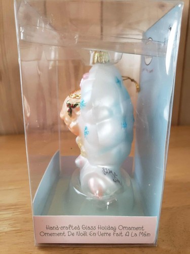 Precious Moments Blown Glass Ornament by Kurt Adler 2004 Peace Angel new in Box - Picture 4 of 8