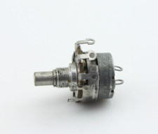 Vintage 1955 Stackpole 750K Ohm Audio Taper Potentiometer Switched RF Shield Cup
