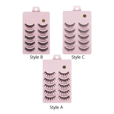 Weiche falsche Wimpern Faux Eyelash Pack Fake Anime Lashes 10 Stück für Abschlussball