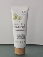 NEW Sealed -  Feel Free Mineral Clay Beauty Mask  2.53 OZ/75ml - Clay Face Mask