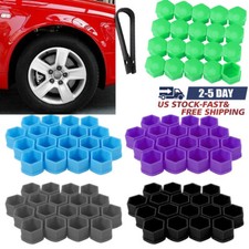 20x Car Wheel Nut Lug Hub Covers Bolt Cap Anti Dust Screw Cap Protector Cover