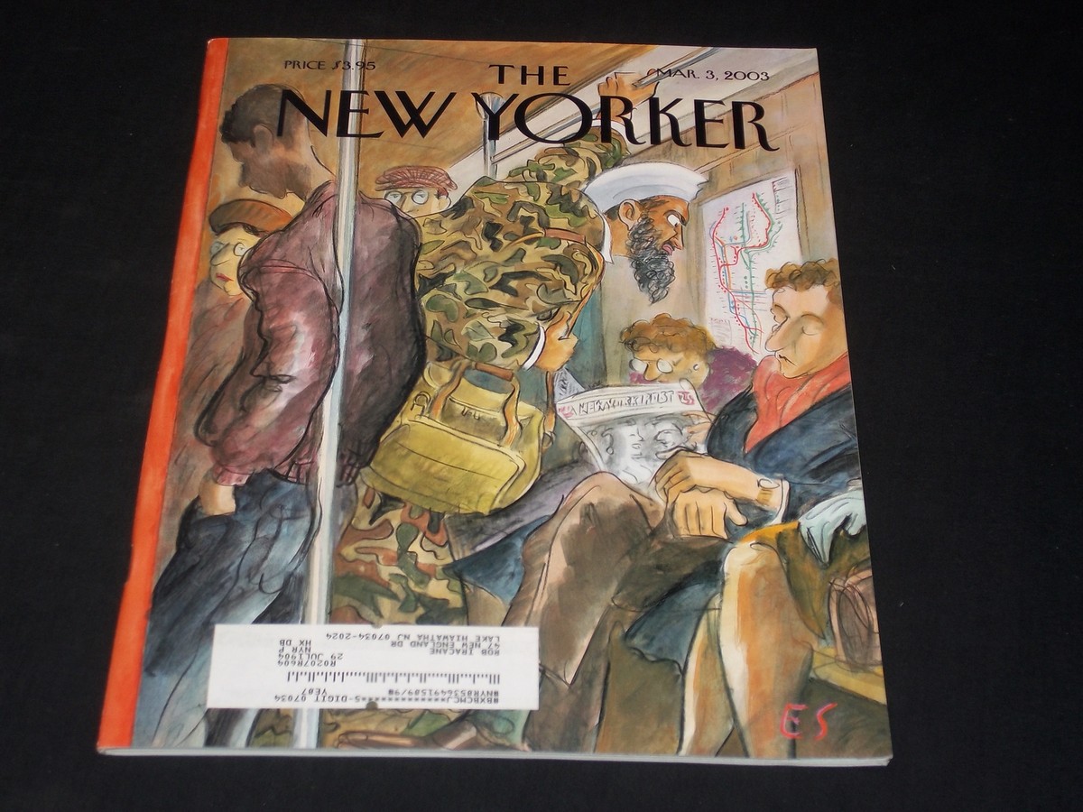 2003 MARCH 3 THE NEW YORKER MAGAZINE - NICE ILLUSTRATED COVER - NY