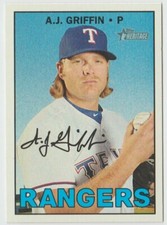 2016 Topps Heritage Baseball #565 A.J. Griffin - Texas Rangers