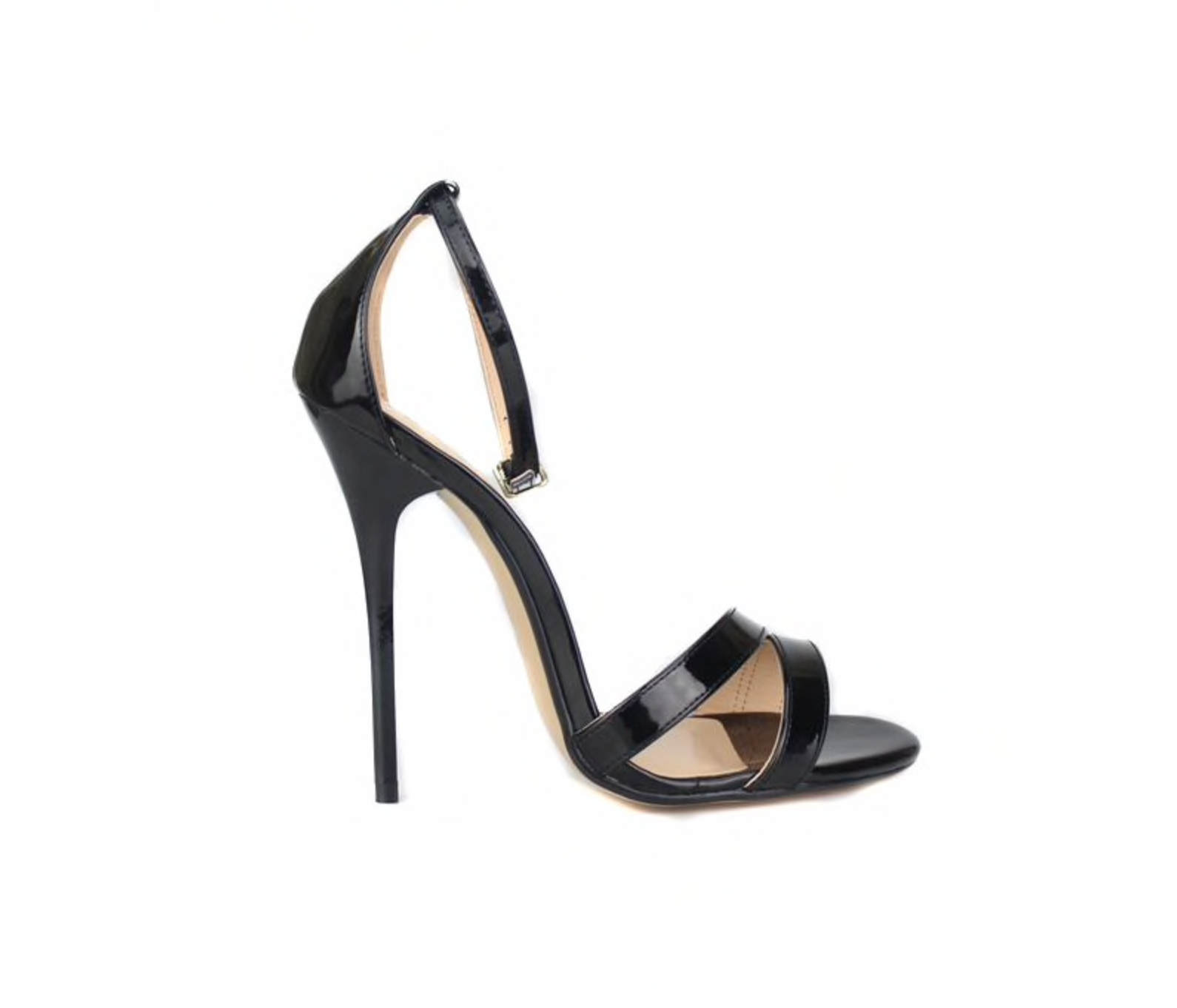 barely there black heel