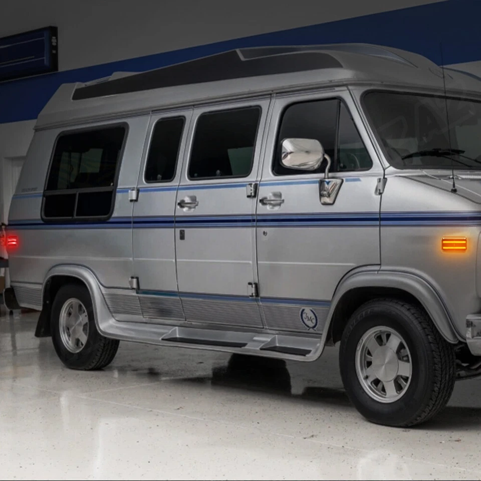 LED Side Marker Light Lamp For 85-95 Chevy G10 G20 GMC G1500 G2500 Van P30 P3500 - Image 3 of 4