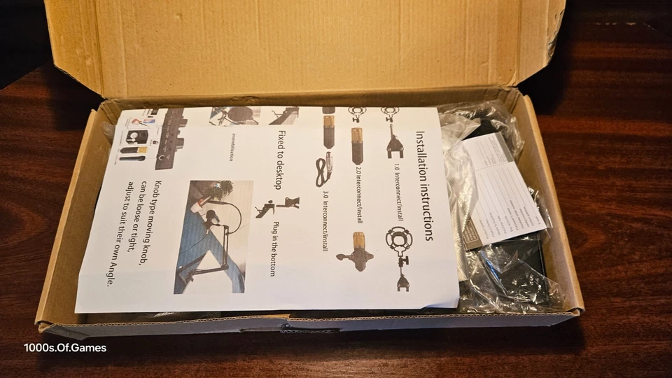 EQUIPO DE TRANSMISIÓN EN VIVO GRABACIÓN MICRÓFONO CONDENSADOR PROFESIONAL Foto 2 de 4