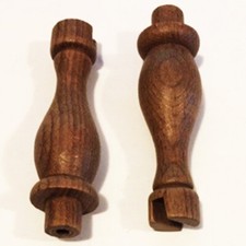 COPPIA DI COLONNE 70mm BASAMENTI LEGNO ACCESSORI NAVALI MANTUA FORO4mm + 2 PERNI