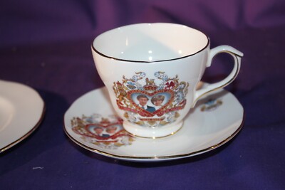Tea Cup & Saucer & Plate set Charles & Diana Duchess 1981