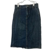 GAP Women  s Denim Jean Midi Pencil Skirt Size 4