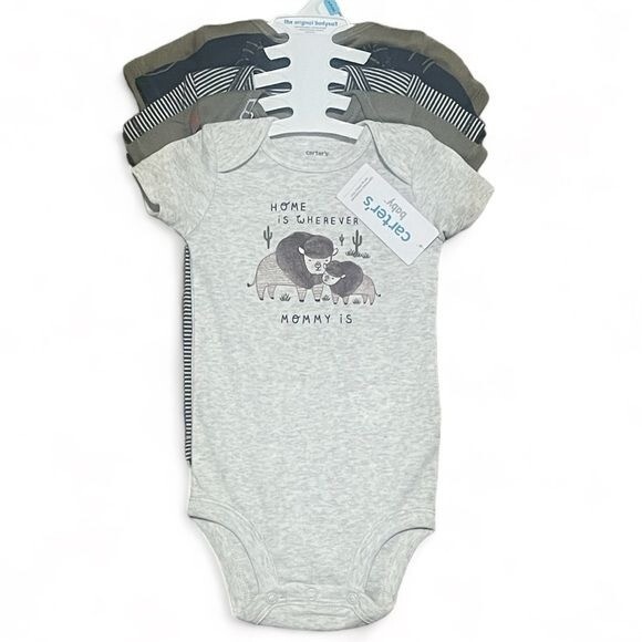 Carter's 5-Pack Short-Sleeve Original Bodysuits for Baby Boys 6M