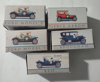 Vintage Readers Digest Diecast Cars lot of 5 Reo, Ford, Brougham 1:64 scale