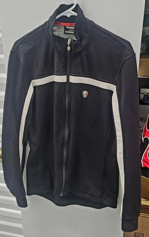 Camiseta deportiva de ciclismo Campagnolo cremallera completa negra mediana para hombre, para mujer XXL RARA Foto 2 de 4