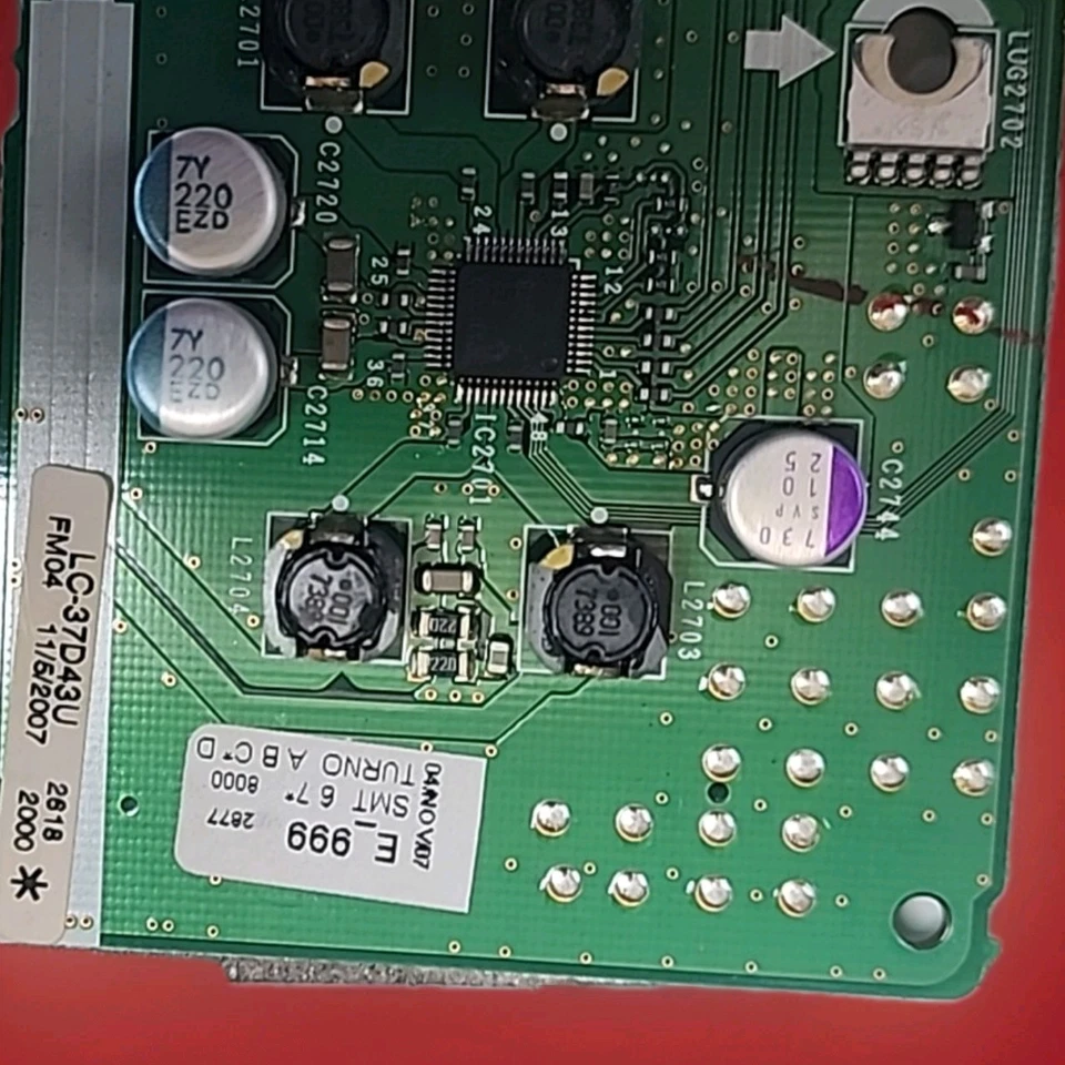 Placa de video principal Sharp LC-42D43U (KD862 WEO470M RA414WJ). Foto 2 de 4