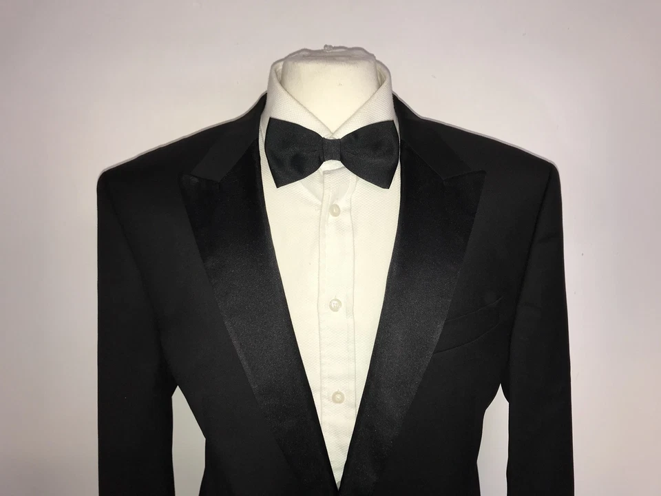 HUGO BOSS - Mens BLACK WOOL Dinner JACKET - 46 Reg - BNWT TUXEDO - Image 2 of 4