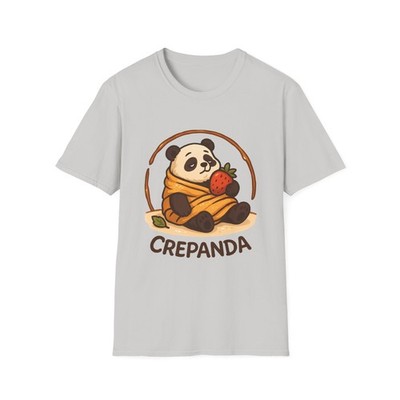 Unisex Softstyle T-Shirt Sleepy Panda Crepe Dessert Food Breakfast