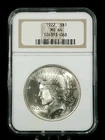 1922 $1 Peace Silver Dollar NGC MS 64 Uncirculated #6797
