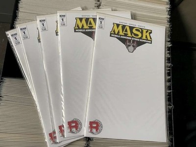 5 x Mask 1 (2016) Mobil Armored Strike Kommand IDW Blank Sketch Var Cvr Comic NM