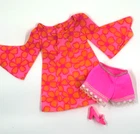 VINTAGE 1960s MATTEL BARBIE PJ "ORIGINAL FLORAL MINI DRESS" OUTFIT #1113