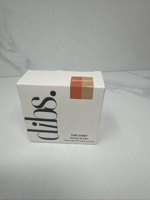 Dibs STARSTRUCK The Duet Baked Blush 0.3 oz Poppy Peachy Coral/Golden Bronze New