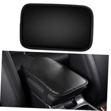 Car Center Console Pad, Universal Waterproof Car Armrest Seat Box Black-A