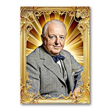 Charles Comiskey Golden Icon Art Card 02/20 Starpop Signed Baseball Short Print