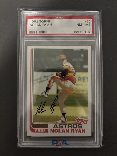 1982 Topps NOLAN RYAN #90 - PSA 8 (NM-MT)