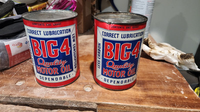 Vintage Oil Can Big 4