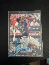 Ronald Acuña rookie card holiday edition. rookie card picture