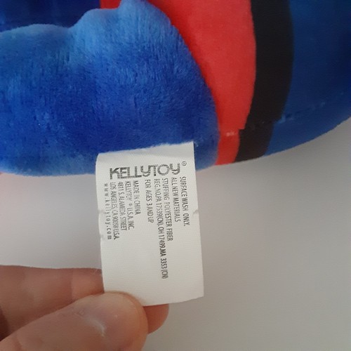 Peluche Orso Kellytoy Pan di Zucchero Super Hero 13” Blu Rosso Peluche Giocattolo - Foto 5 di 5