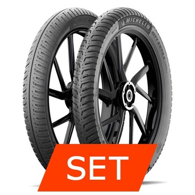 Reifenset Michelin City Extra für Beeline Pista (2-Takt) (Wasser) 120/70-12
