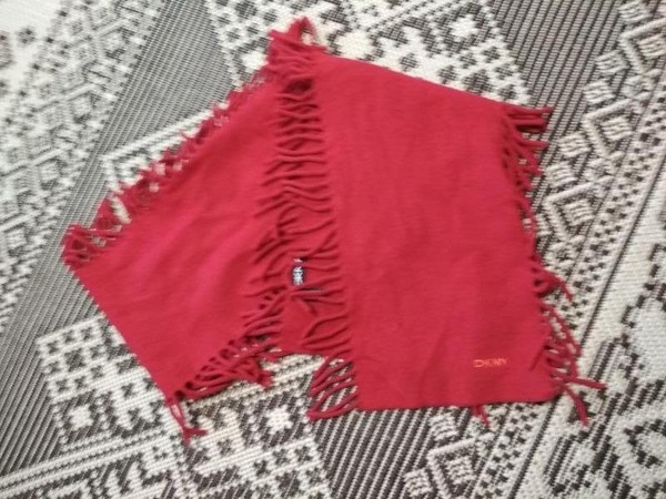 Women DKNY Scarf Red One size #7EUI