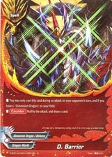 Buddyfight TCG card Foil S-BT01A-CP01/0021EN Foil/R D. Barrier Buddy Lineage