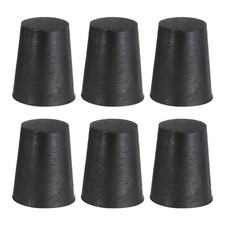 6Pcs Rubber Stoppers 16mm to 21mm 25mm Solid Tapered Lab Rubber Plugs