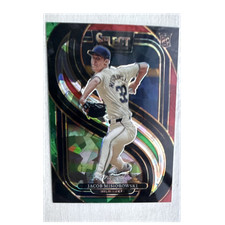 Panini Select Premier Level Green Red Cracked Ice Jacob Misiorowski #123 2025