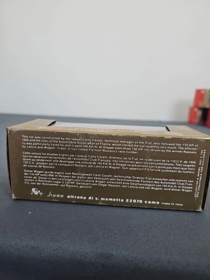 De colección F2 Grand Prix de France 1907 Corsa R16 1/43 Brumm Foto 4 de 4