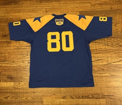 Southern U Jaguars Football Jersey #80 Mens 3XL Blue Stitched