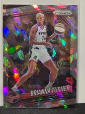 2025 Panini Prizm WNBA Parallel Cracked Ice Silver BRIANNA TURNER #105 Fever