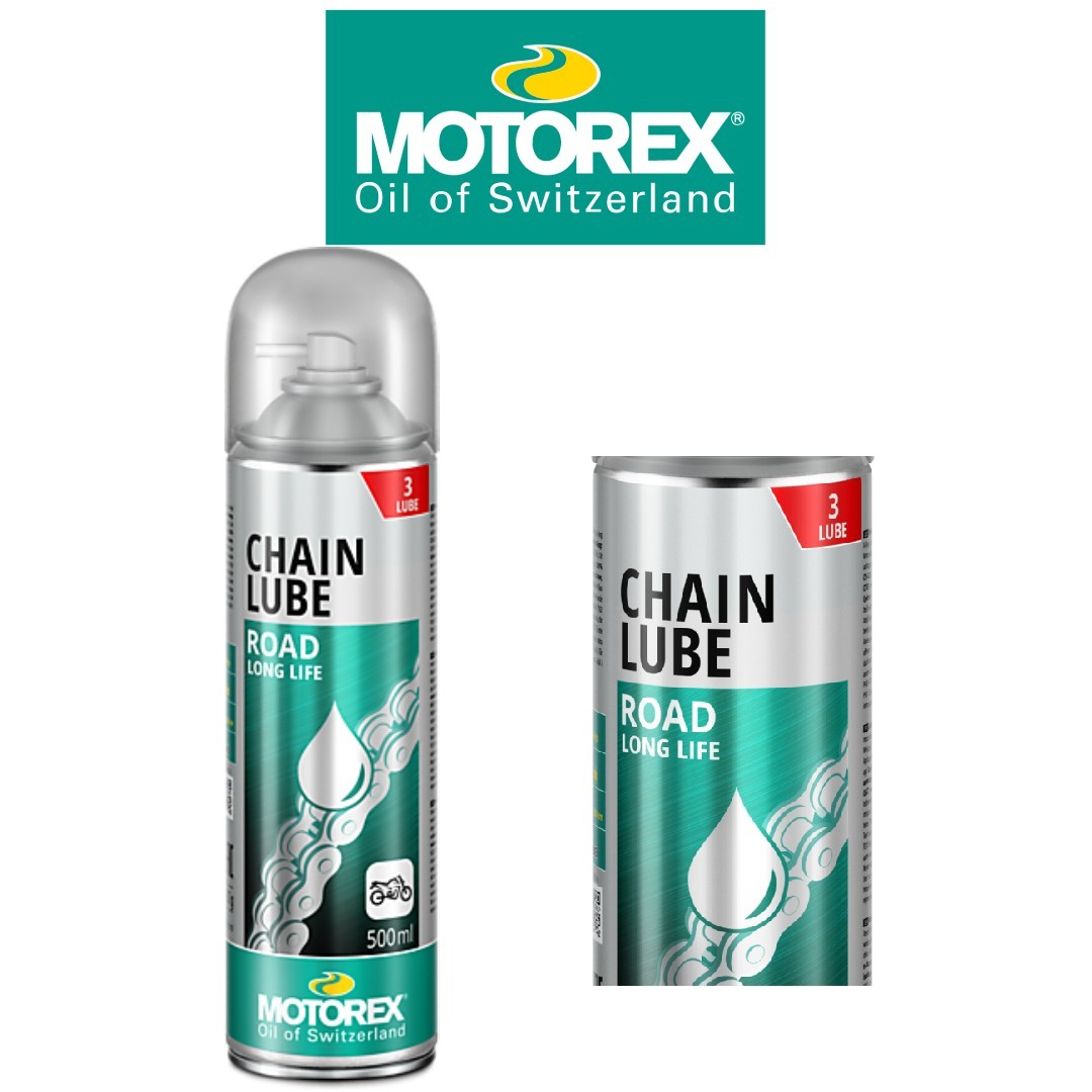 Motorex Motorcycle Chain Lube Road White 500ml Road Street Motorbike Touring