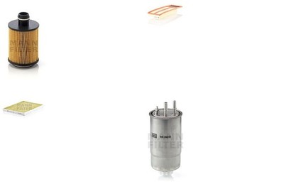 Inspektionspaket Filtersatz XL MANN-FILTER Filtereinsatz Leitungsfilter für FIAT
