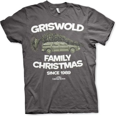 National Lampoon's Christmas Vacation Griswold Family Christmas T-Shirt Dark-Gre