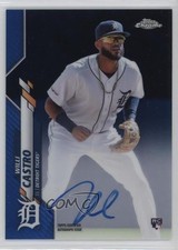 2020 Topps Chrome Rookie Blue Refractor 130/150 Willi Castro #RA-WC Auto 2x4