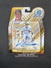 2024 Bowman Chrome: KONNOR GRIFFIN Rookie AUTO In Action GOLD Mini Diamond #4/50