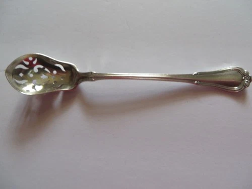Gorham NORFOLK 5 1/2" Olive Serving Spoon 1903 Sterling Silver no monogram